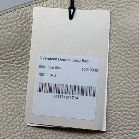 NWT CUYUNA Oversized Double Loop Bag | Ecru Leather - Picture 10 of 14